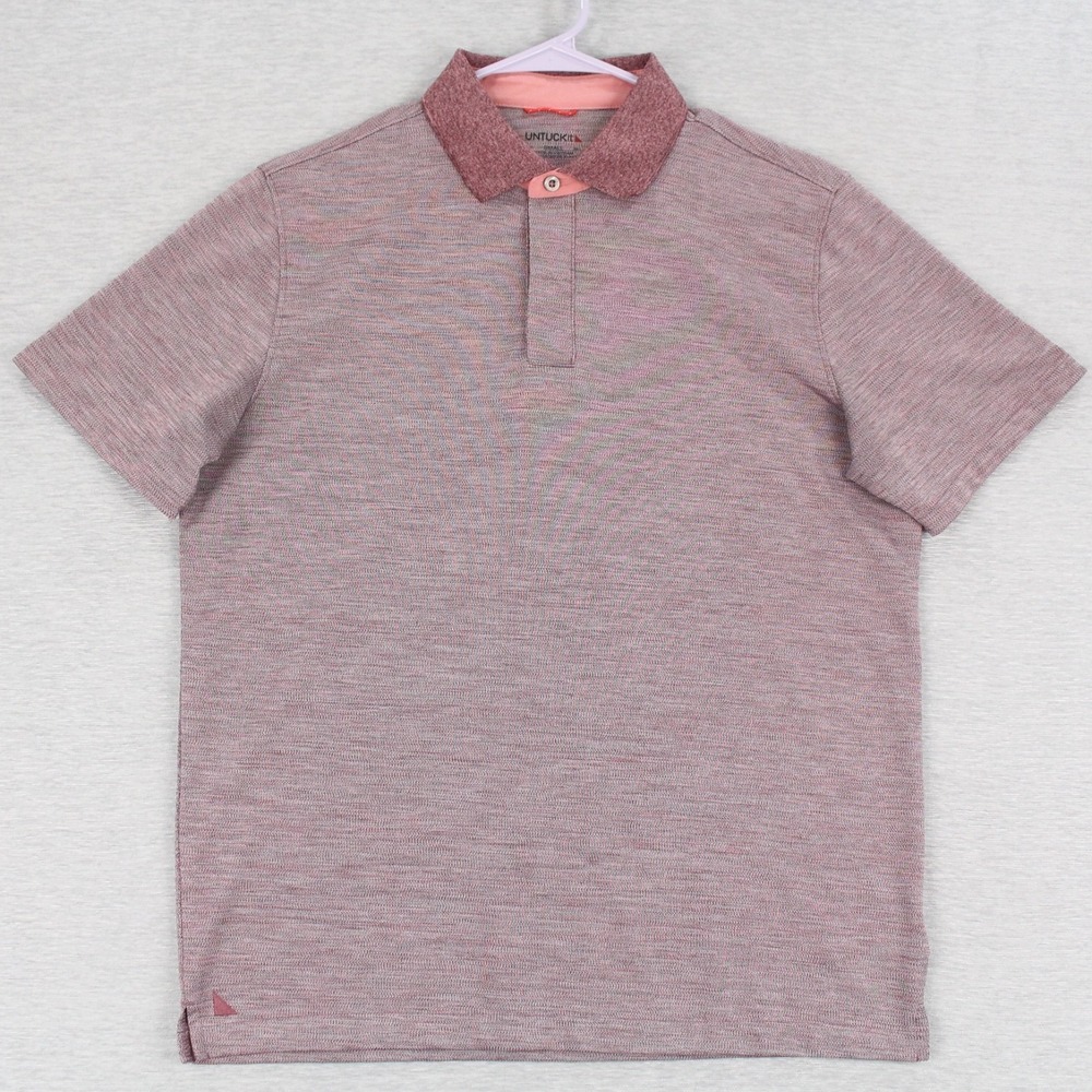 Untuckit Hannifer Polo Shirt Mens Size Small Short Sleeve Regular Fit